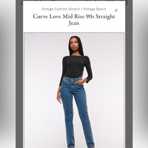 Abercrombie & Fitch Blue Straight Leg Jeans